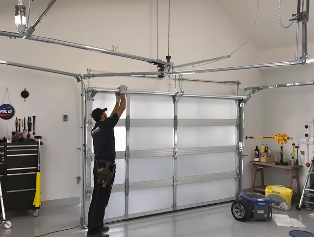 Norton Garage Door Repair certified team performing precision garage door installation in Norton