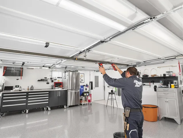 Overhead garage door repair service by Norton Garage Door Repair in Norton