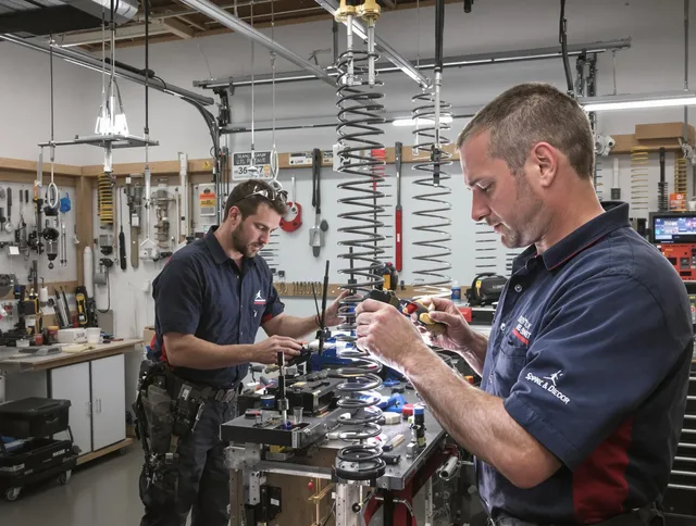 Garage door spring repair service by Norton Garage Door Repair in Norton
